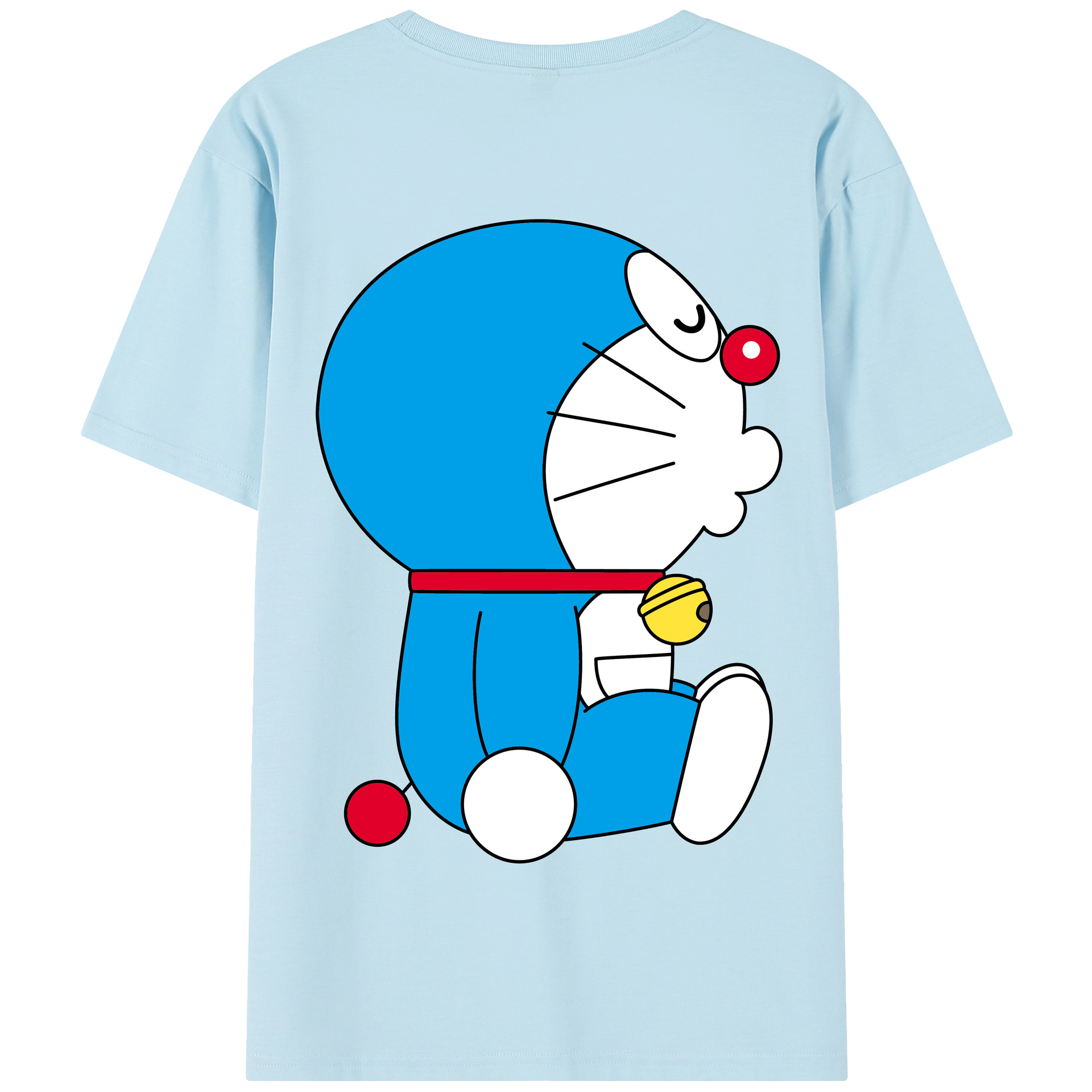 （画像用） ドラえもん Doraemon 綿100％半袖Tシャツ（背面プリント）